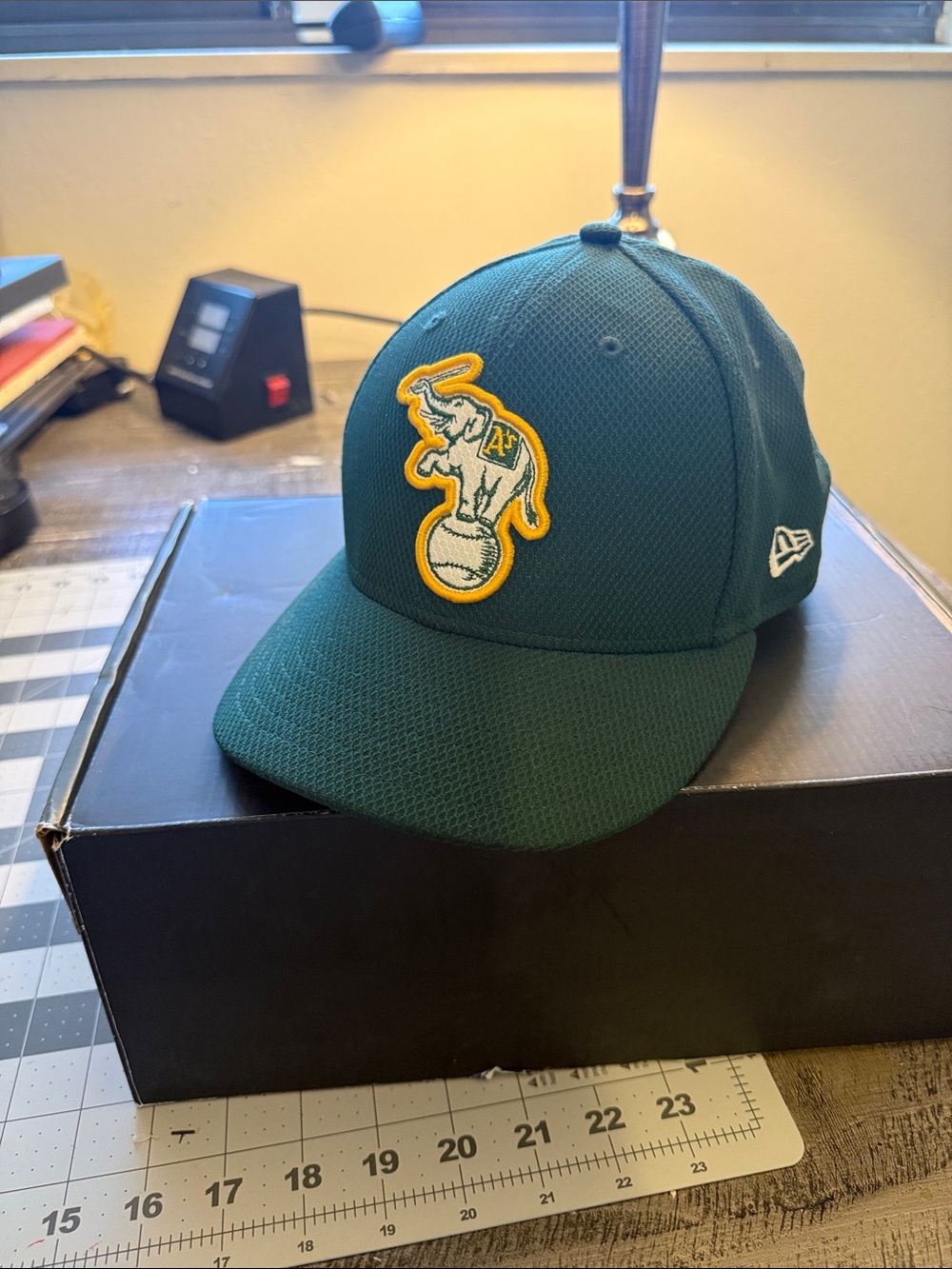 New Era Dark Green Baseball Cap with Yellow & White Elephant Patch